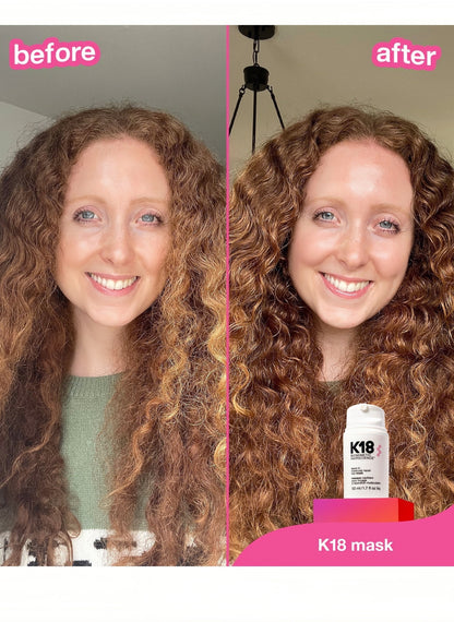 K18 Leave-In Molecular Repair Hair Mask, Patented, Lasting Repair For Dry, Frizzy, Damaged Hair, Reverse Damage In 4 Minutes From Bleach, Color, Chemical Services + Heat
